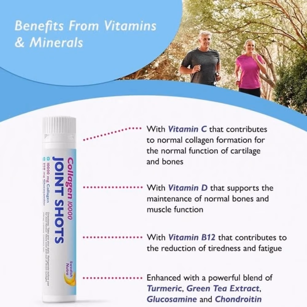 Swedish Nutra Collagen 10,000 Joint Shots - Berry Flavor - 20 Shots 3