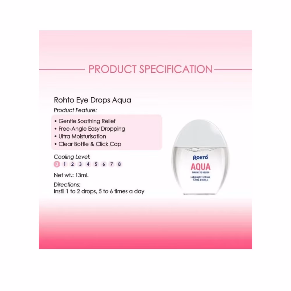 Rohto Aqua Eye Drops 13ml 3