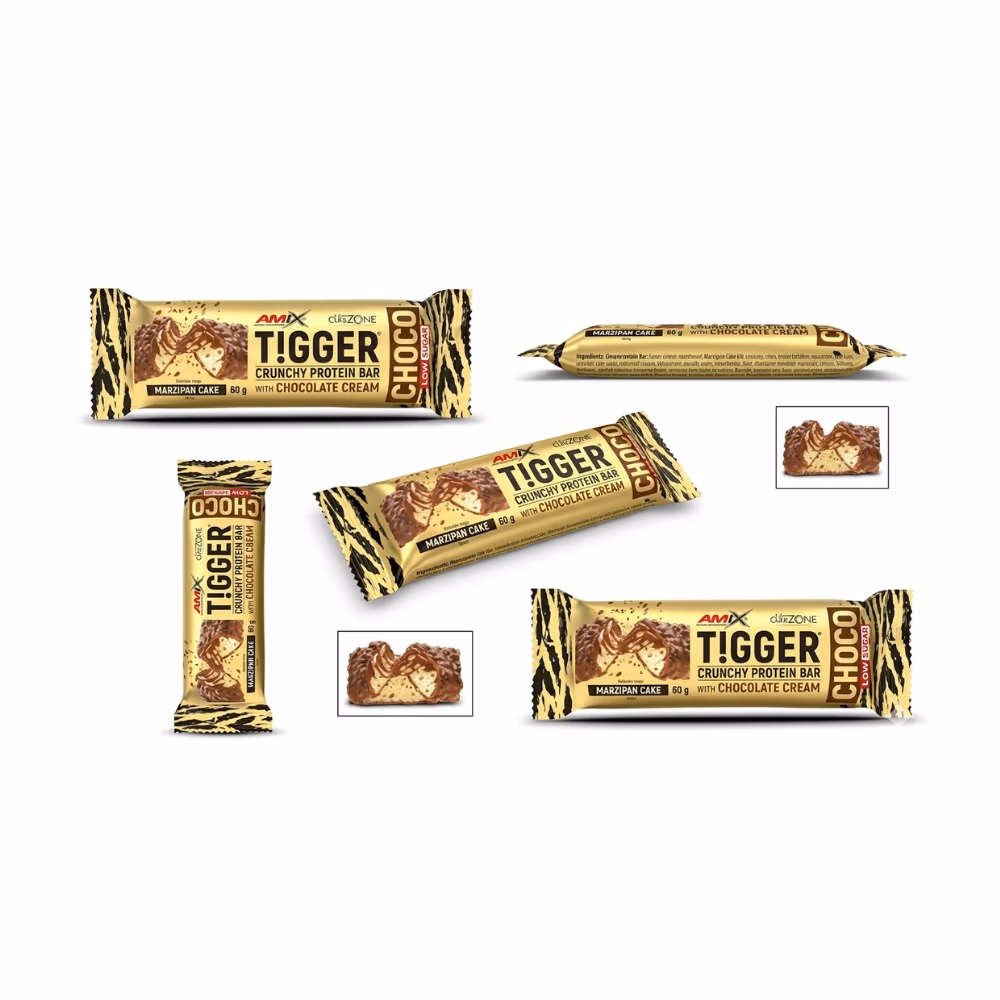 Amix Tigger Crunchy Protein Bar Marzipan Cake 60g 2