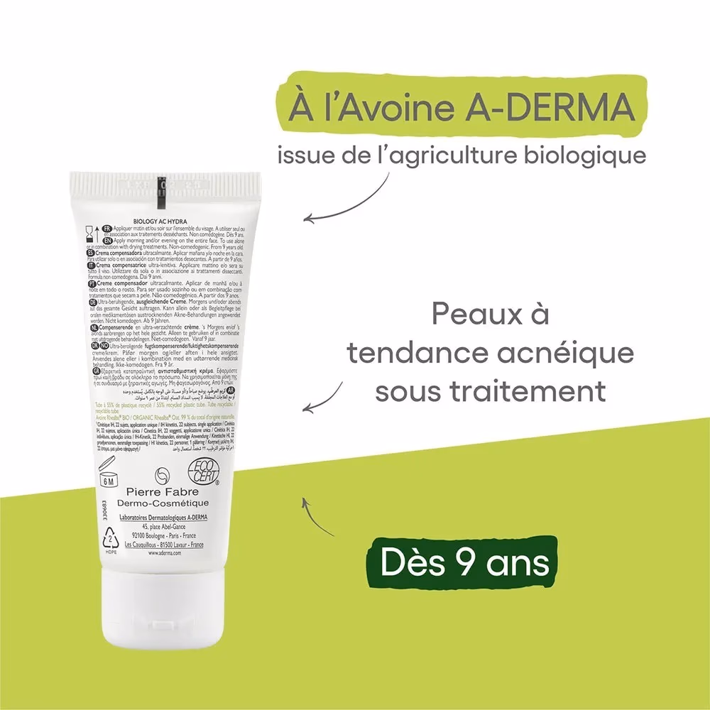 A-Derma Biology AC Hydra Compensating Cream 40ml 5