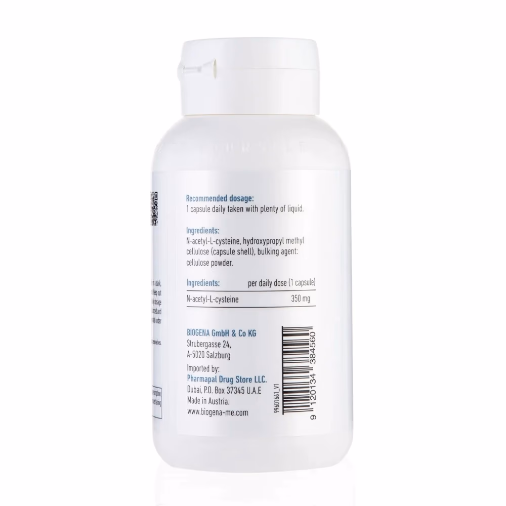 Biogena NAC 350mg 180 Capsules 4