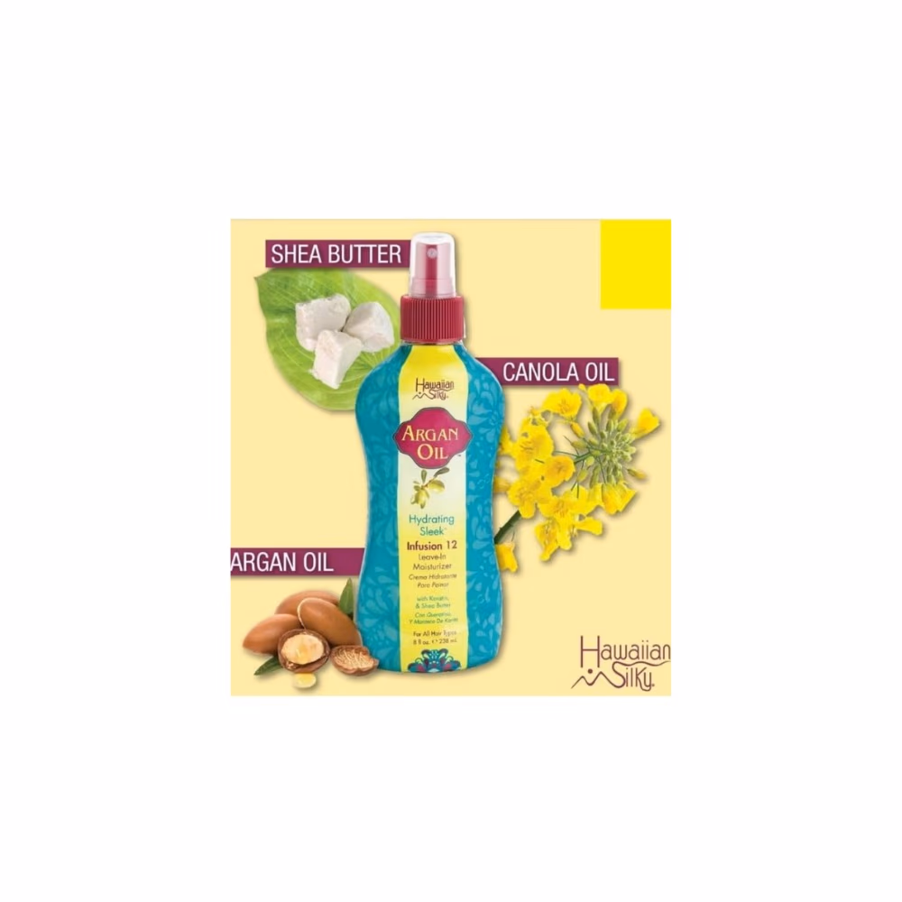  Hawaiian Silky Argan Oil Hydrating Sleek Moisturizer 238ml 2