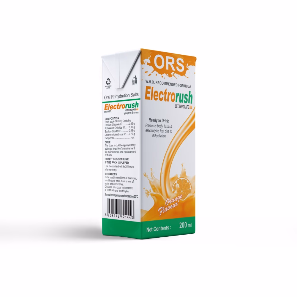 ORS Electrorush Orange Therapy Ready to Drink 200ml 3