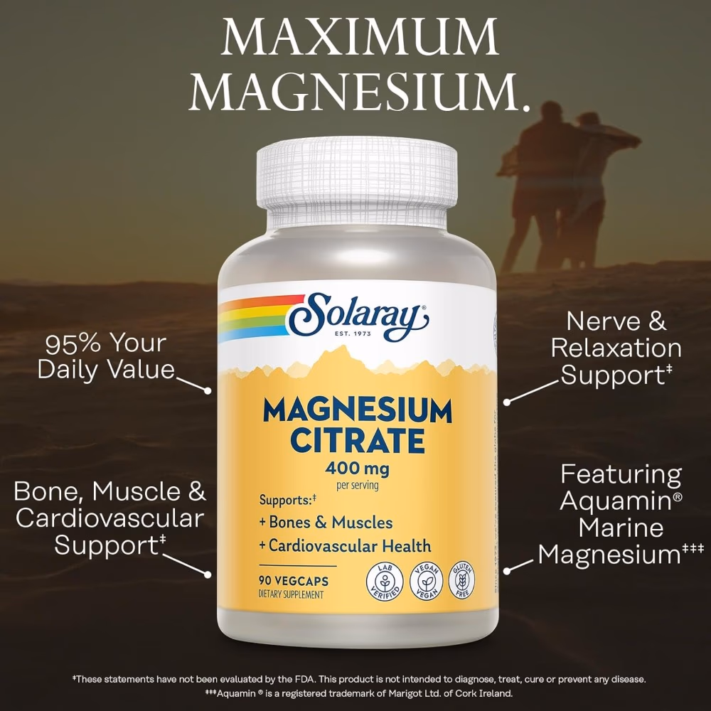  Solaray Magnesium Citrate 400 mg Capsules 90s 3