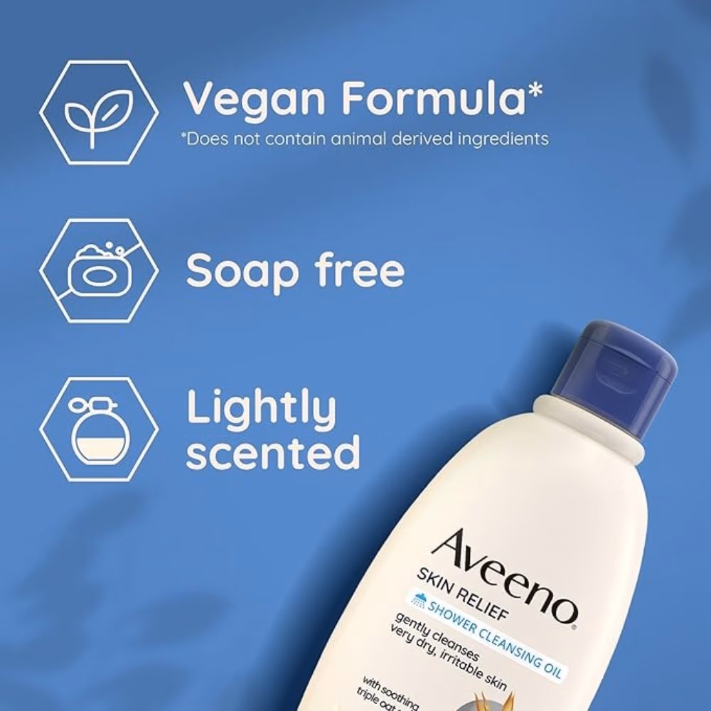Aveeno Body Wash Shower Oil Skin Relief 300 mL 2