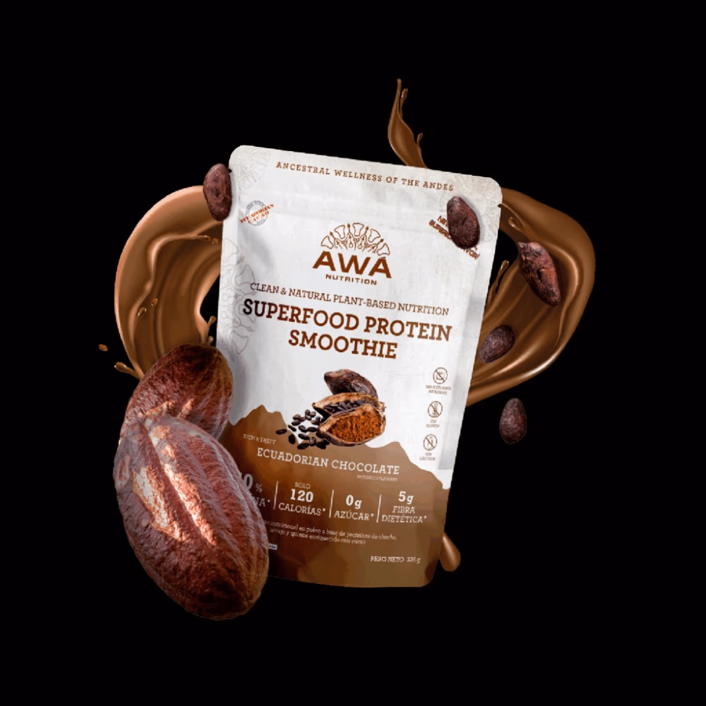 AWA Superfood Protein Smoothie Ecuadorian Chocolate 336g 5