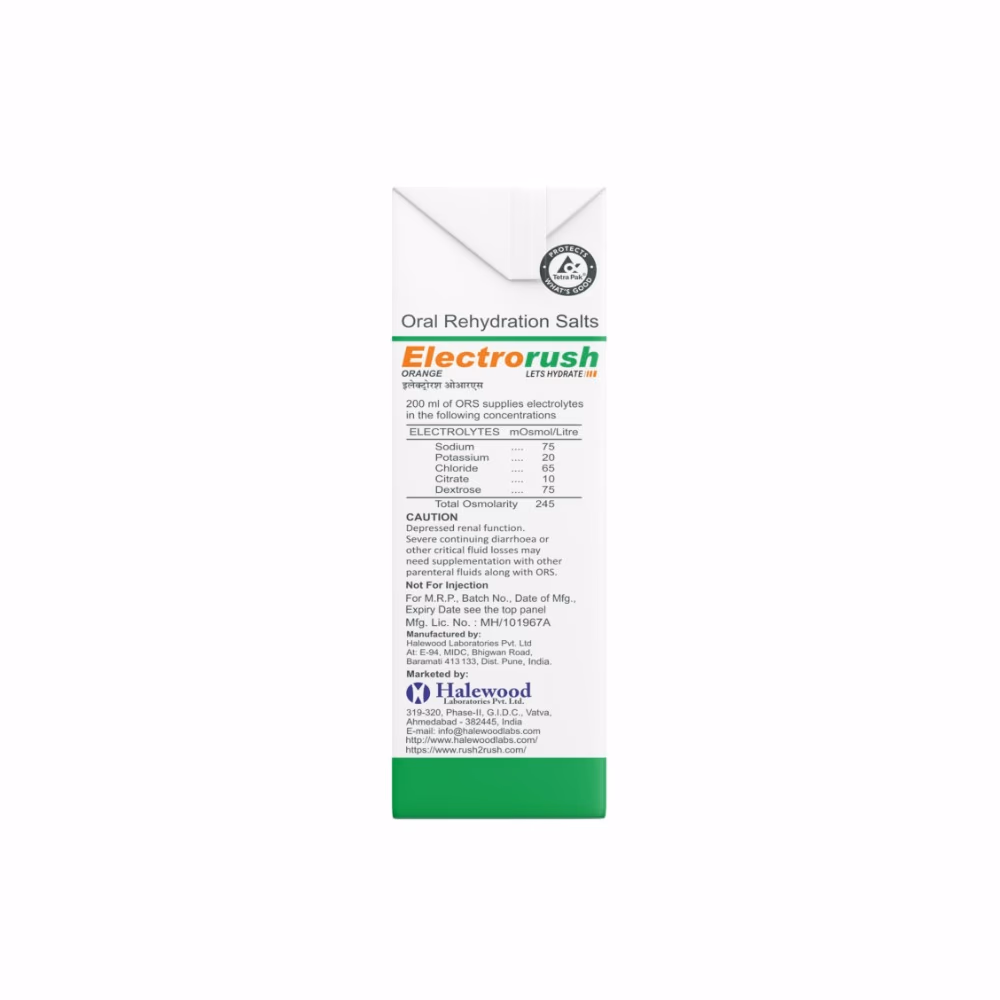 ORS Electrorush Orange Therapy Ready to Drink 200ml 5