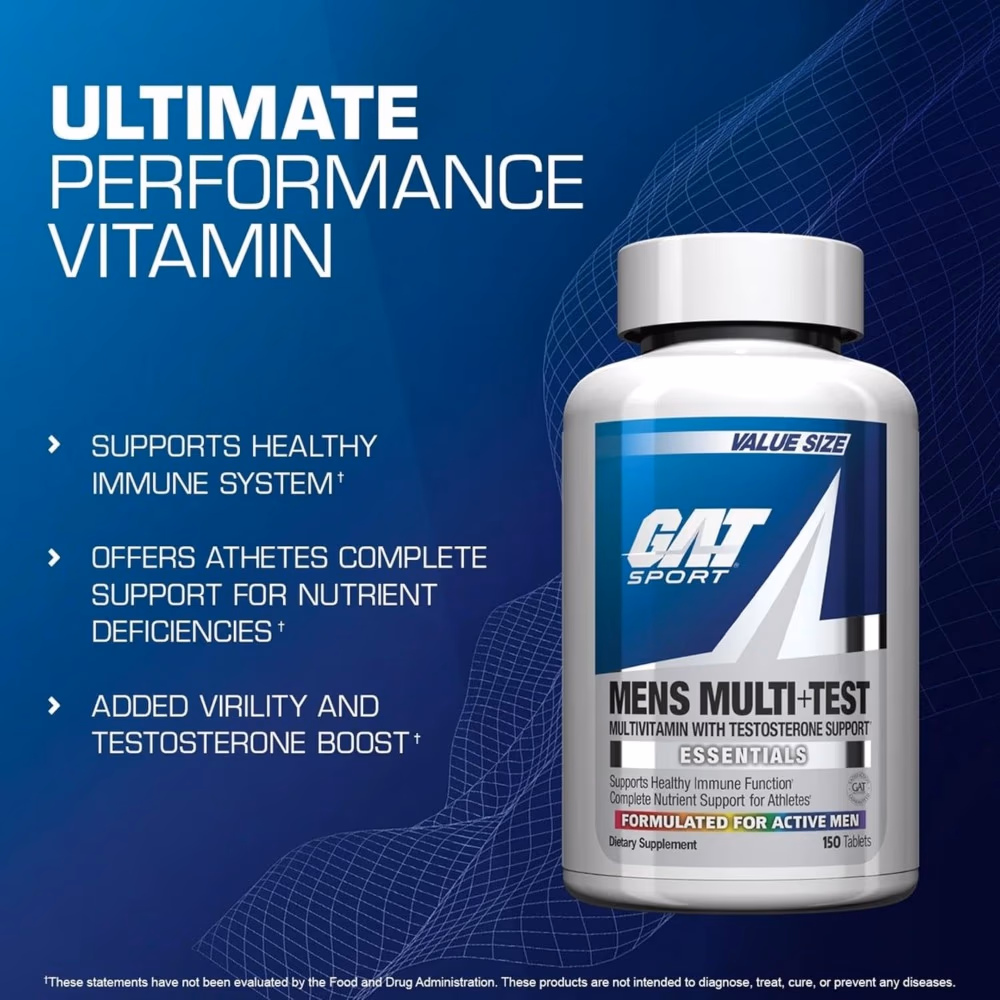 GAT Men's Multi + Test 150 Tablets 4