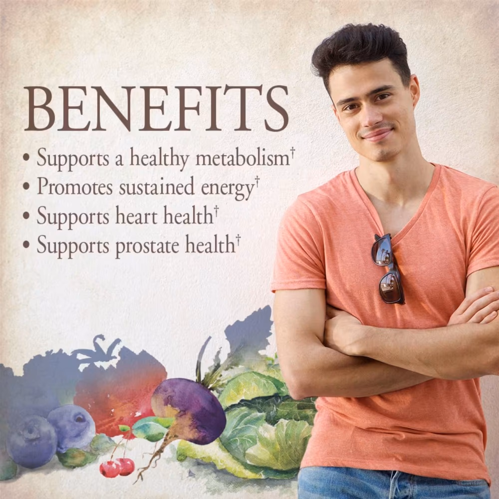 Garden of Life Organics Mens Once Daily Vegan Tablets 60S 4
