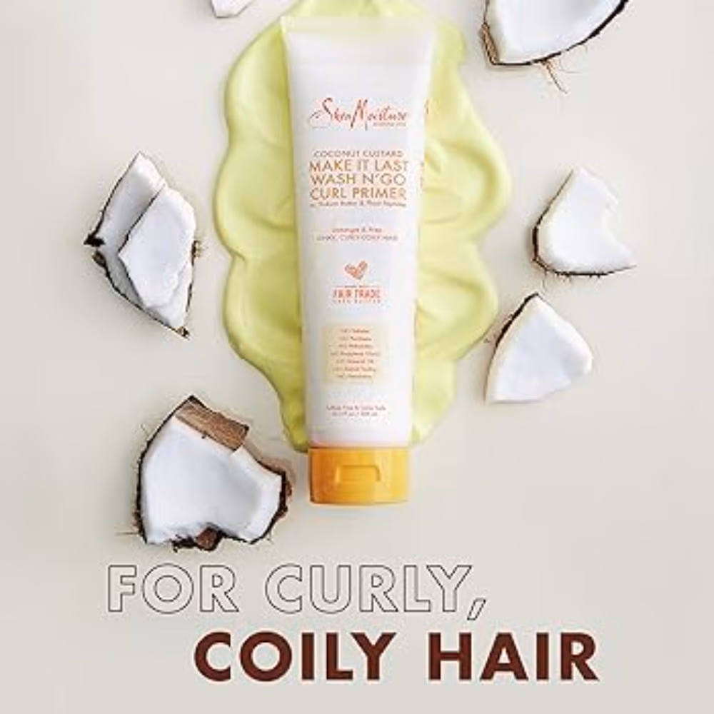 Shea Moisture Coconut Custard Make It Last Wash N’ Go Curl Primer 305ml 3