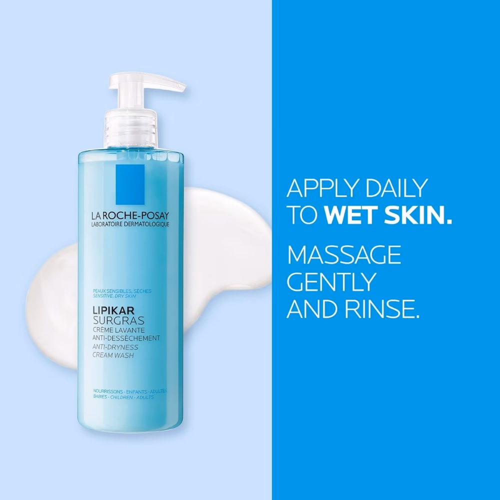 La Roche Posay Lipikar Surgras Anti Dryness Cream Wash 400ML 2