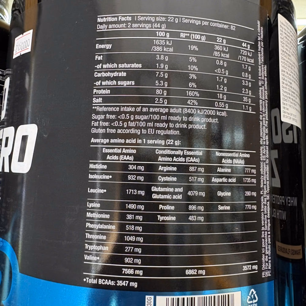  BioTechUSA Hydro Whey Zero Vanilla 1.8 kg 2