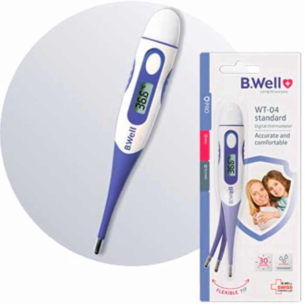 B.Well Digital Thermometer with Flexible Tip - WT 04 Standard 2