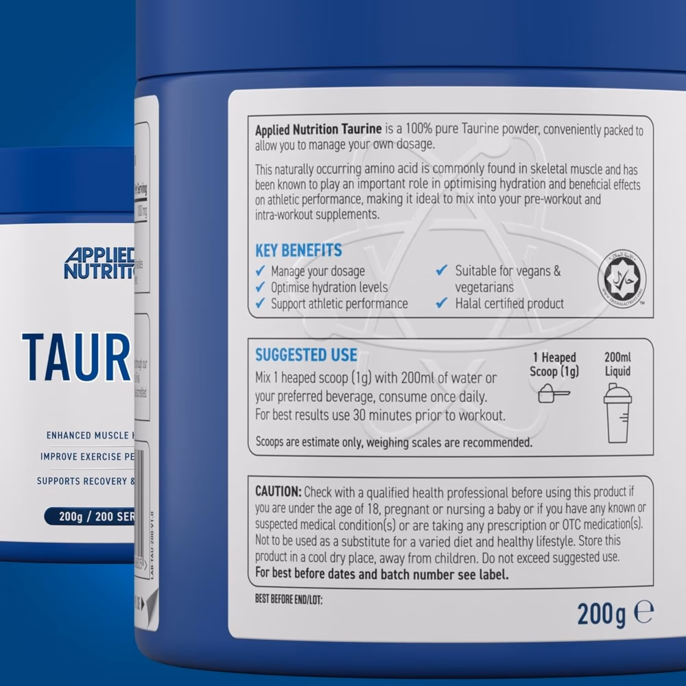 Applied Nutrition Taurine Powder 200g 4