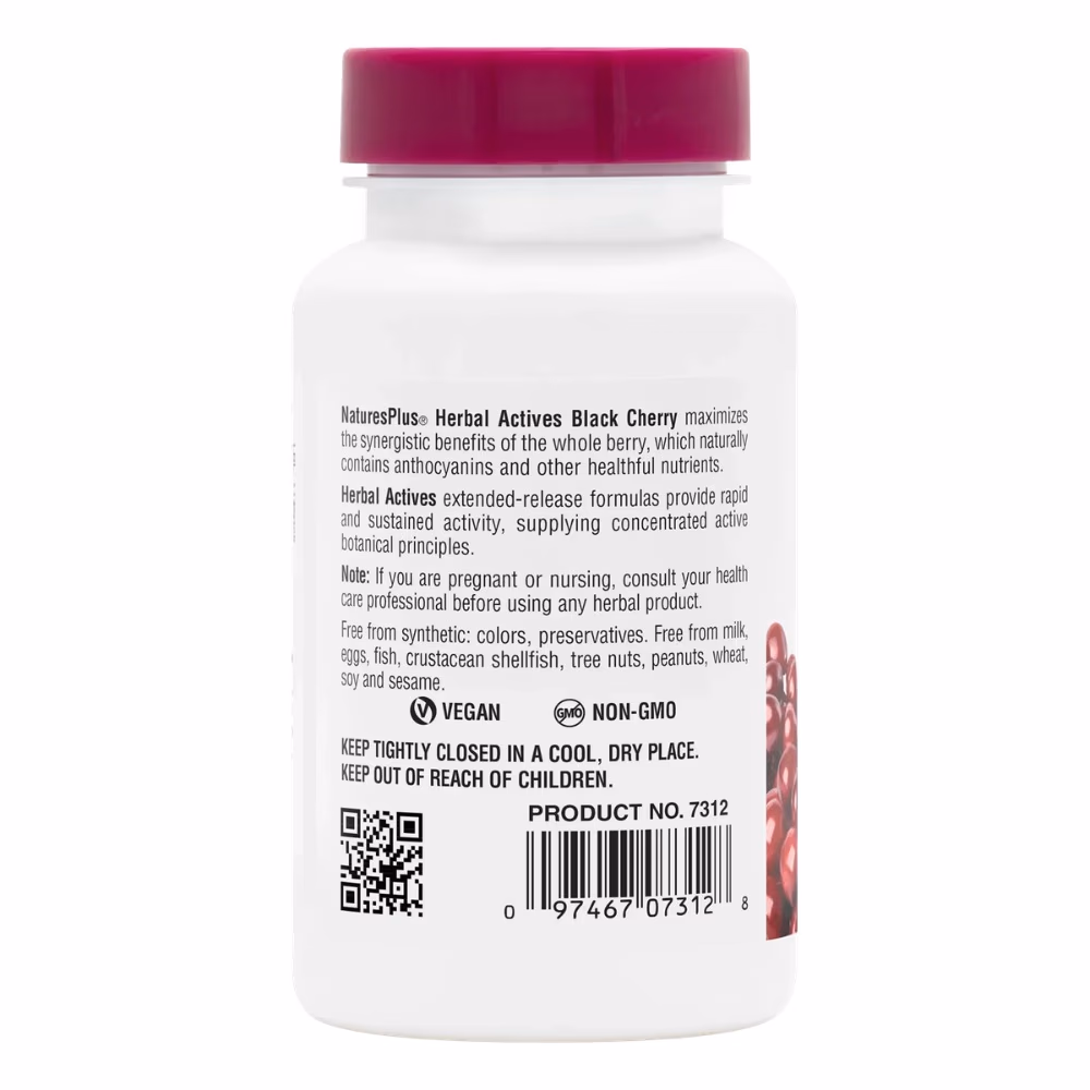 Natures Plus Black Cherry 750mg 30 Tabs 2