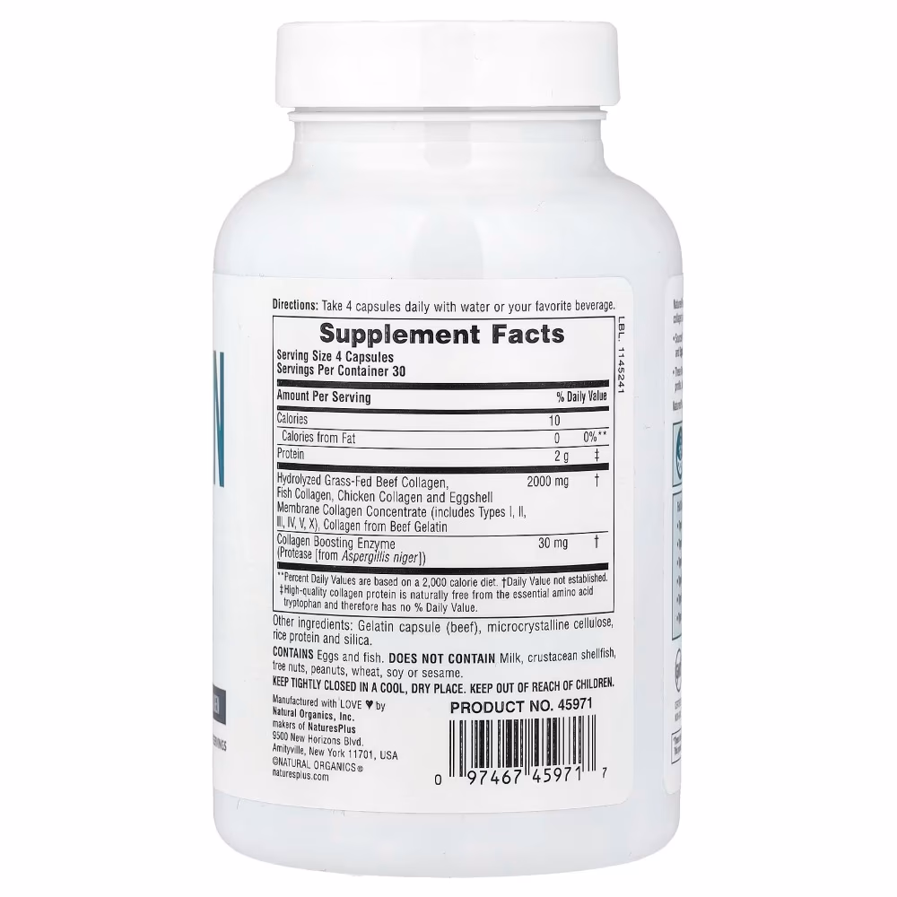 Nature Plus Collagen Peptides Capsules 120 S 2