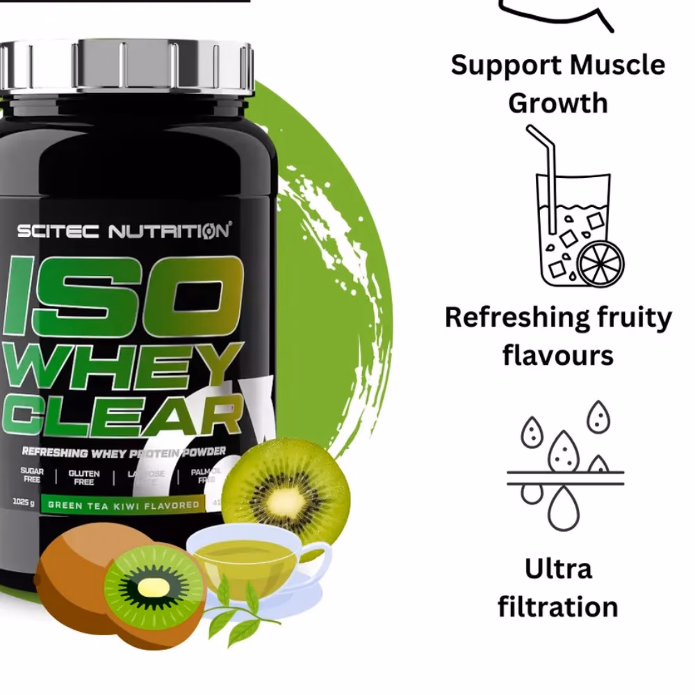 Scitec Iso Clear Protein Green Tea Kiwi 1025g 2