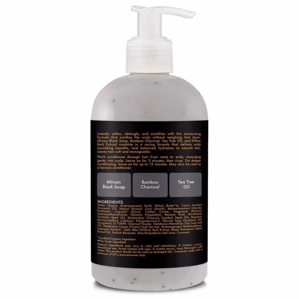 Shea Moisture African Black Soap Bamboo Charcoal Conditioner 384ml 2