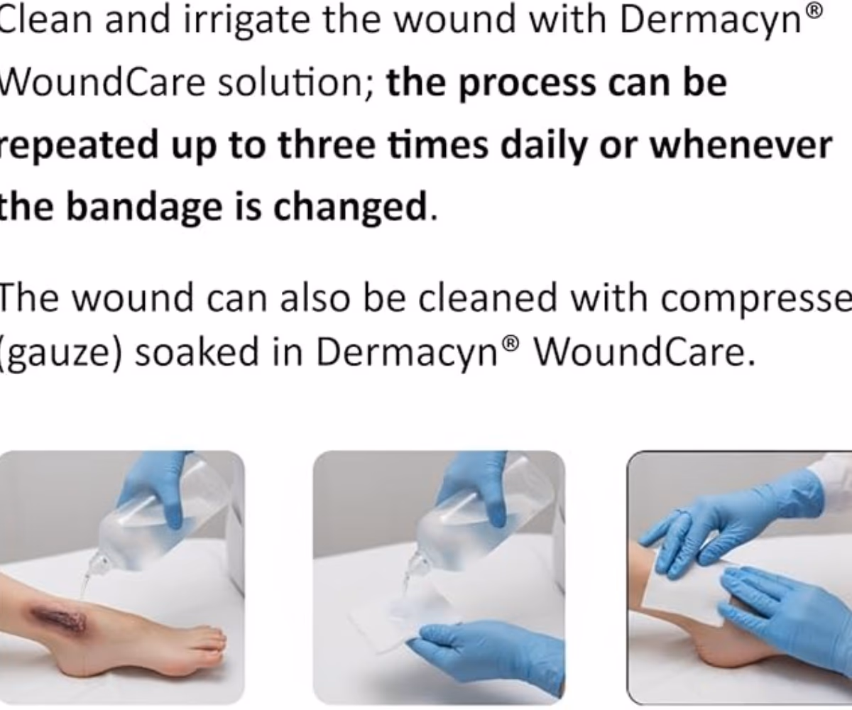 Dermacyn Wound Care Solution- 500ml  3