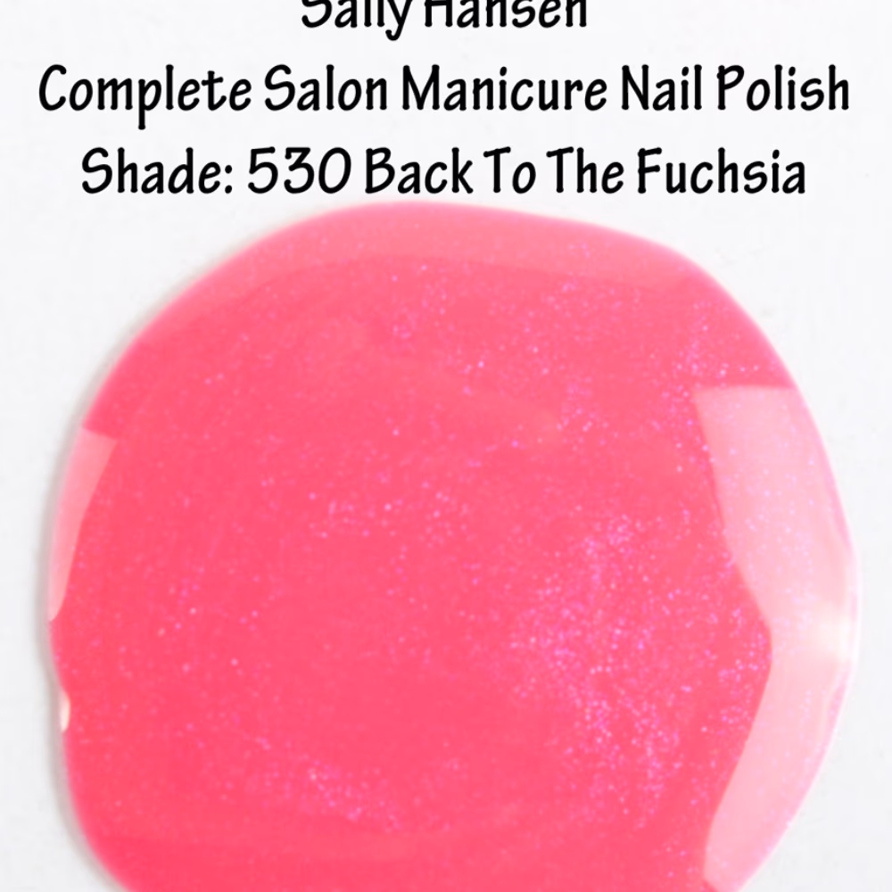 Sally Hansen Back to Fuchsia 530 Nail Polish 2
