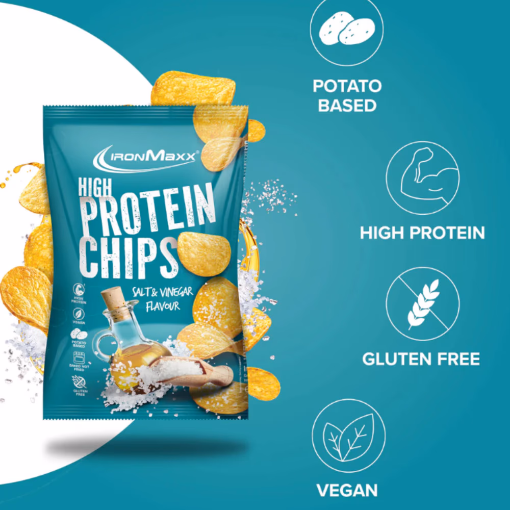 IronMaxx Protein Chips – Salt & Vinegar (60g) 2