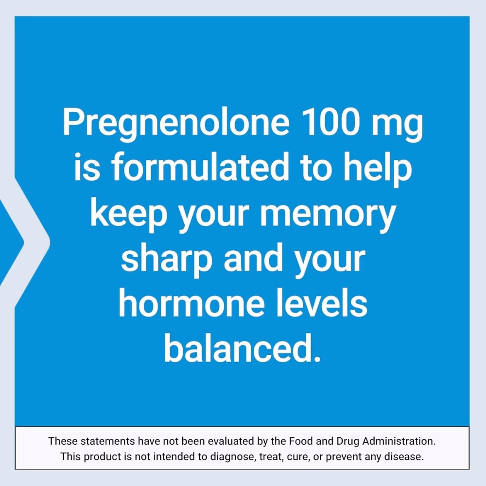 Life Extension Pregnenolone 100mg 100 Capsules 4