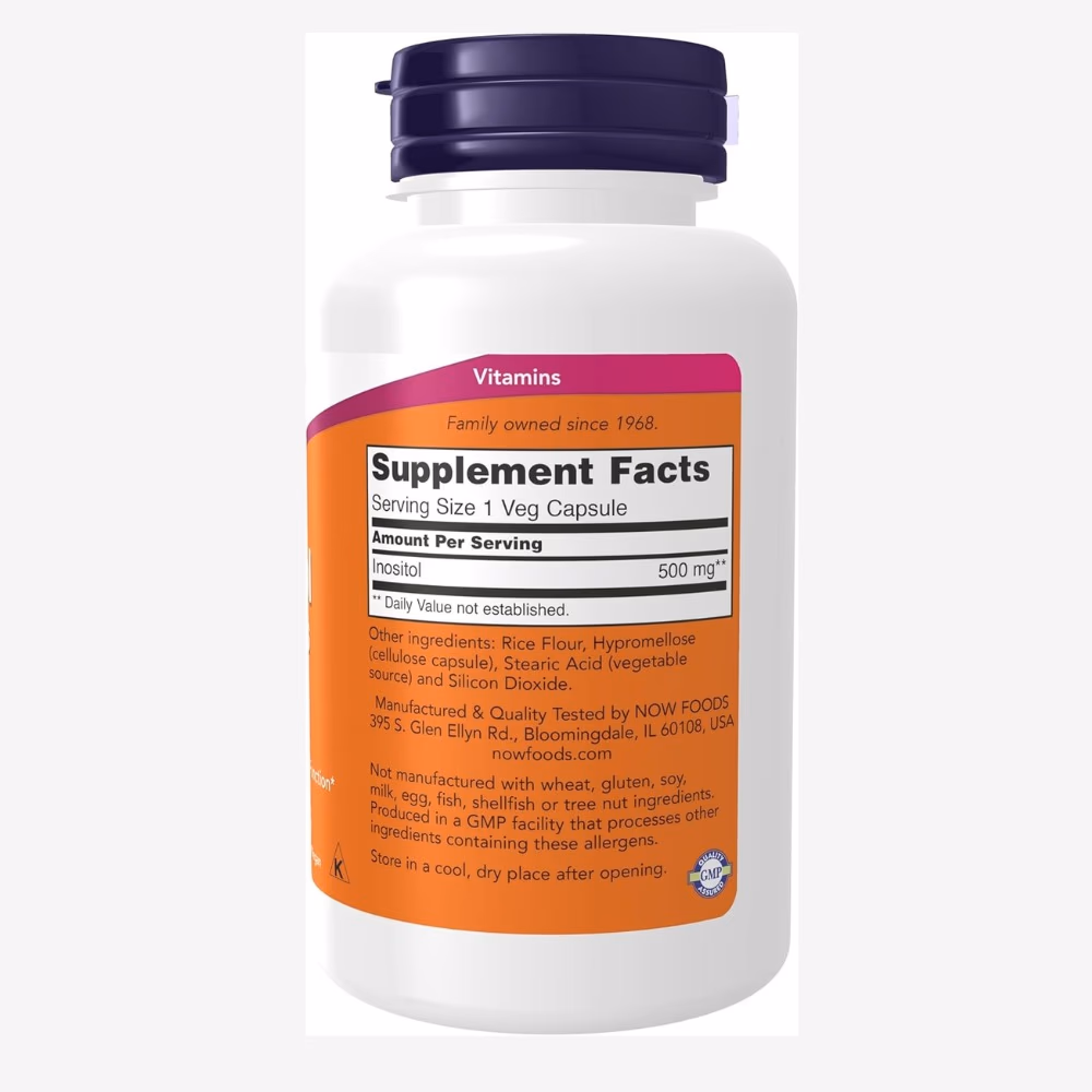 NOW Foods Inositol Capsules 500Mg 100S 2