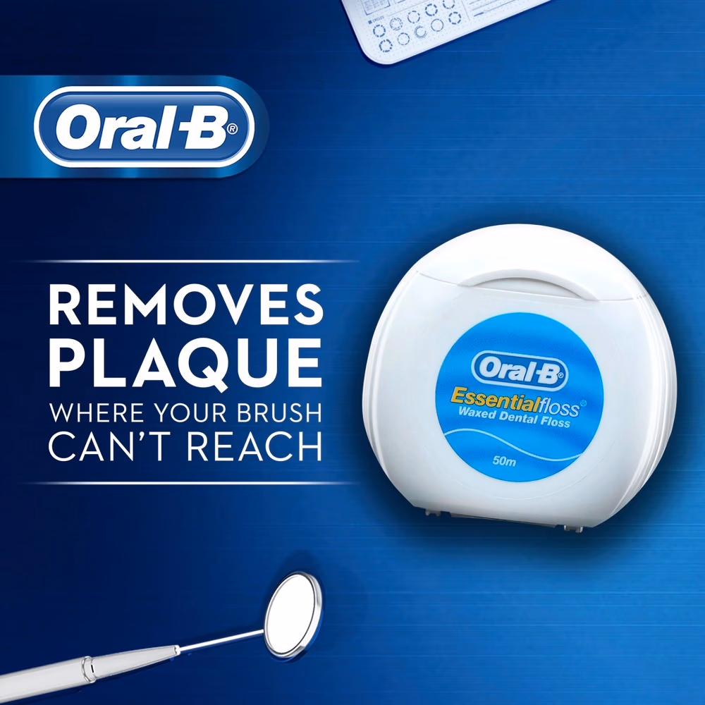 Oral-B Essential Floss Waxed 50M 2
