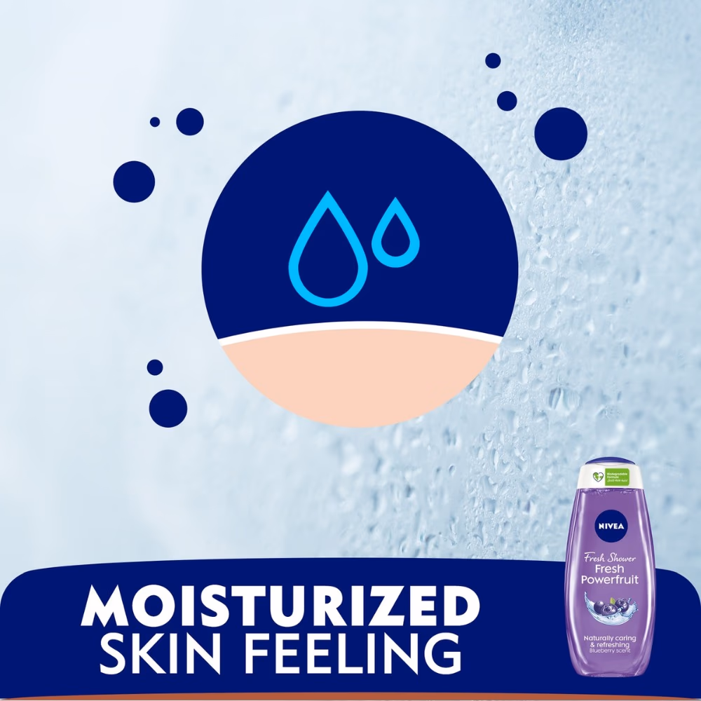 NIVEA Fresh Power Fruit Shower Gel 500ml  4