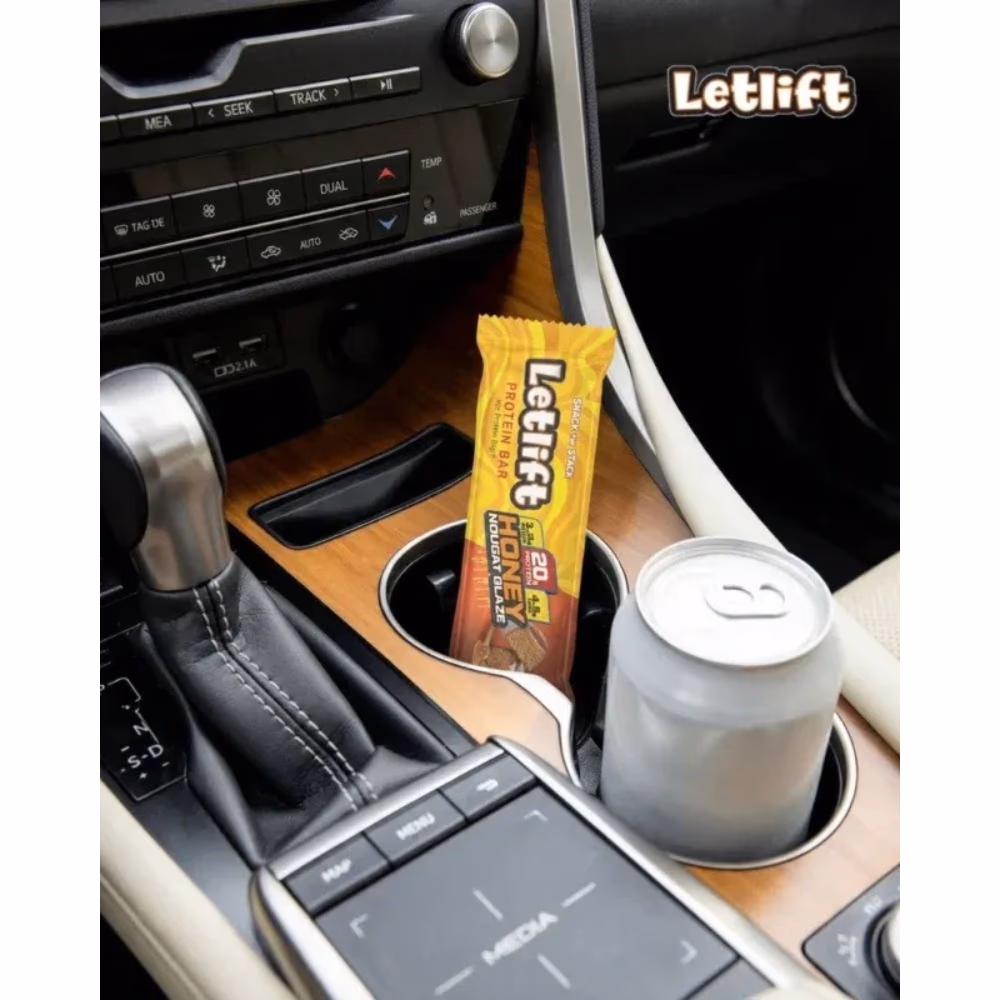 LetLift Protein Bar Salted Honey Nougat Glaze 62g 3