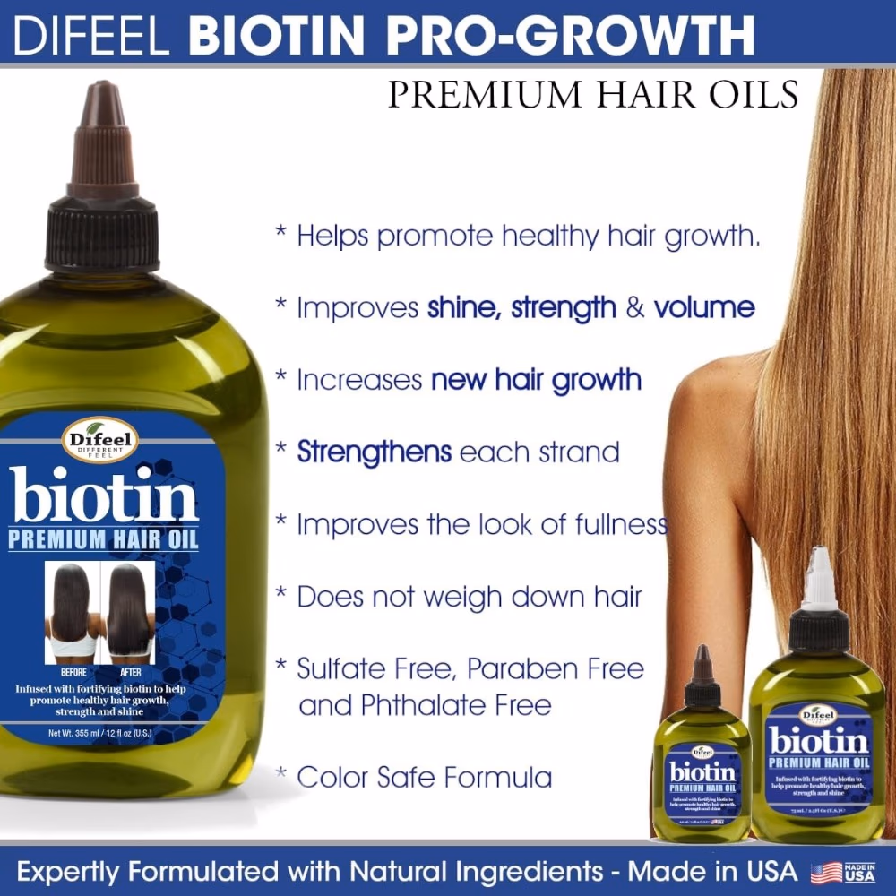 Difeel Biotin Premium Hair Oil 210ml 4