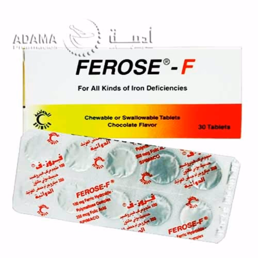 Ferose-F Chewable Tablets 30s 3
