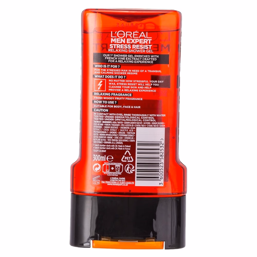 LOreal Men Expert Stress Resist Shower Gel 300ml 2