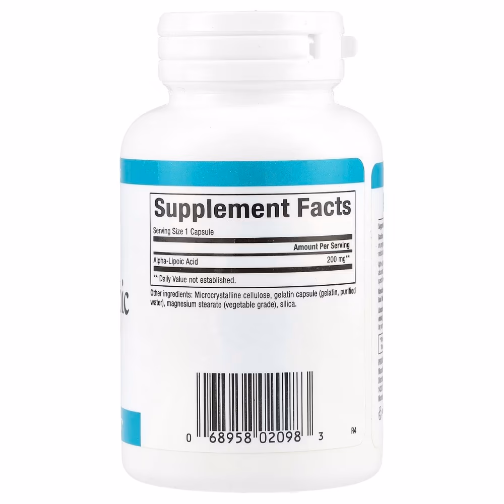 Natural Factors Alpha Lipoic Acid 200mg 60 Capsules 2