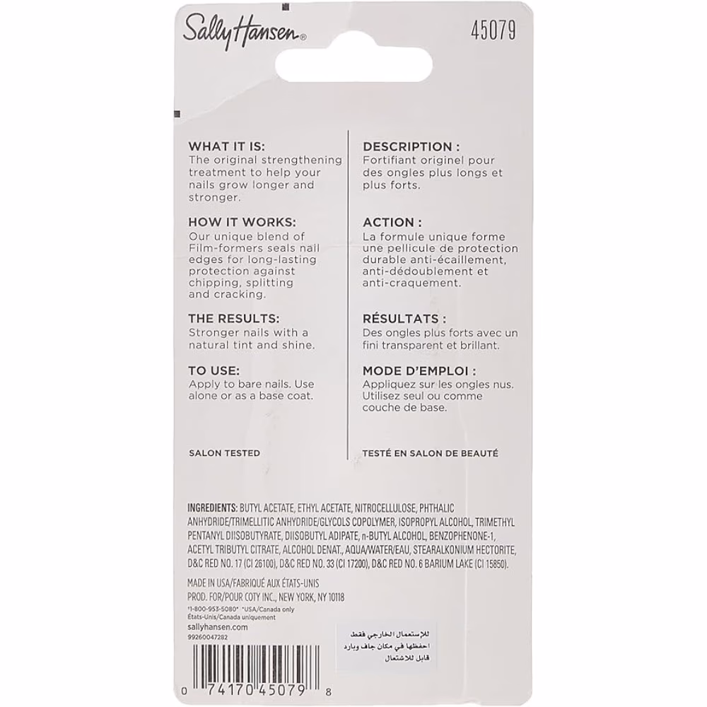 Sally Hansen Hard As Nails clear nail strengthener 13.3ml 2