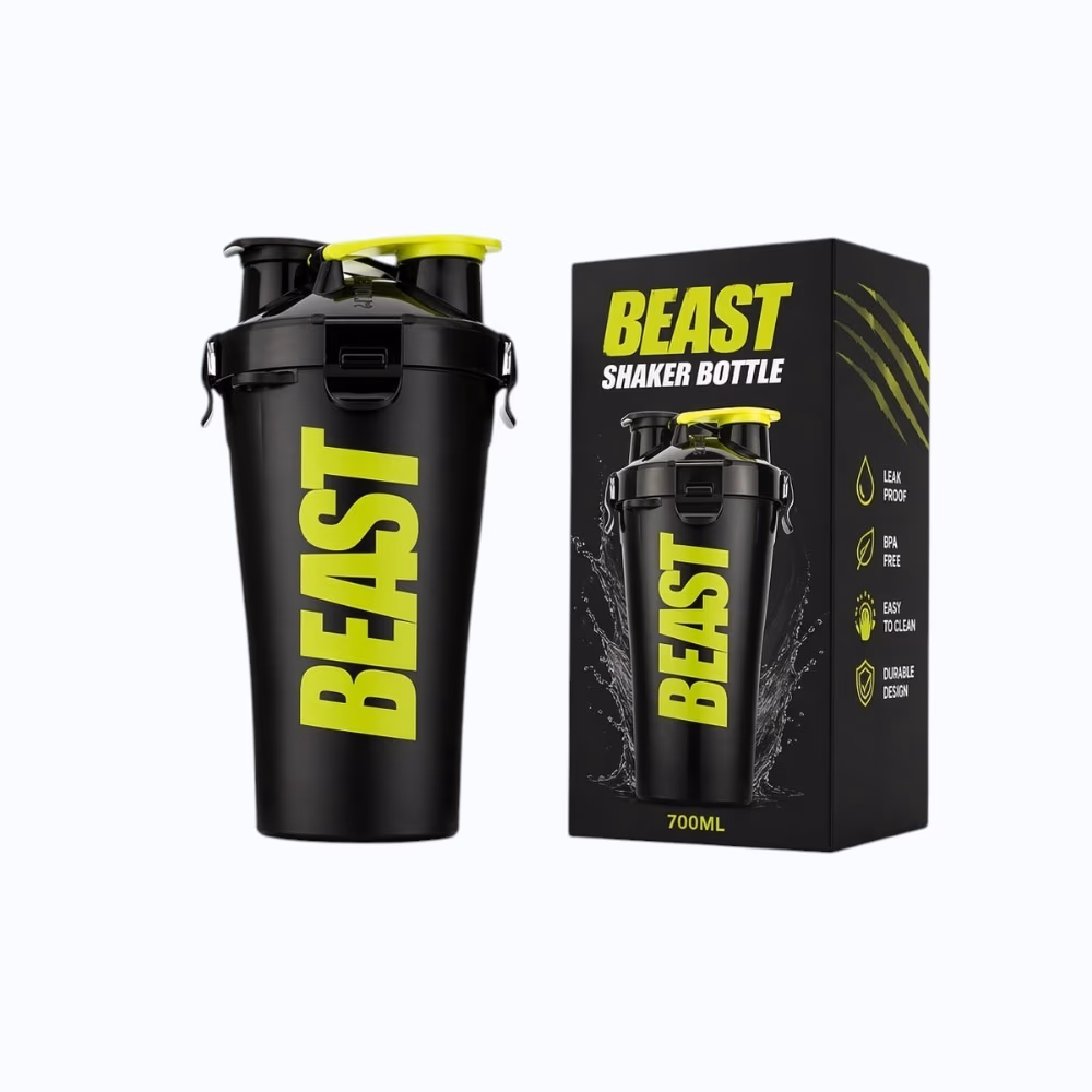 Hydra Cup Shaker Beast Full Color Black 22oz 14oz 3