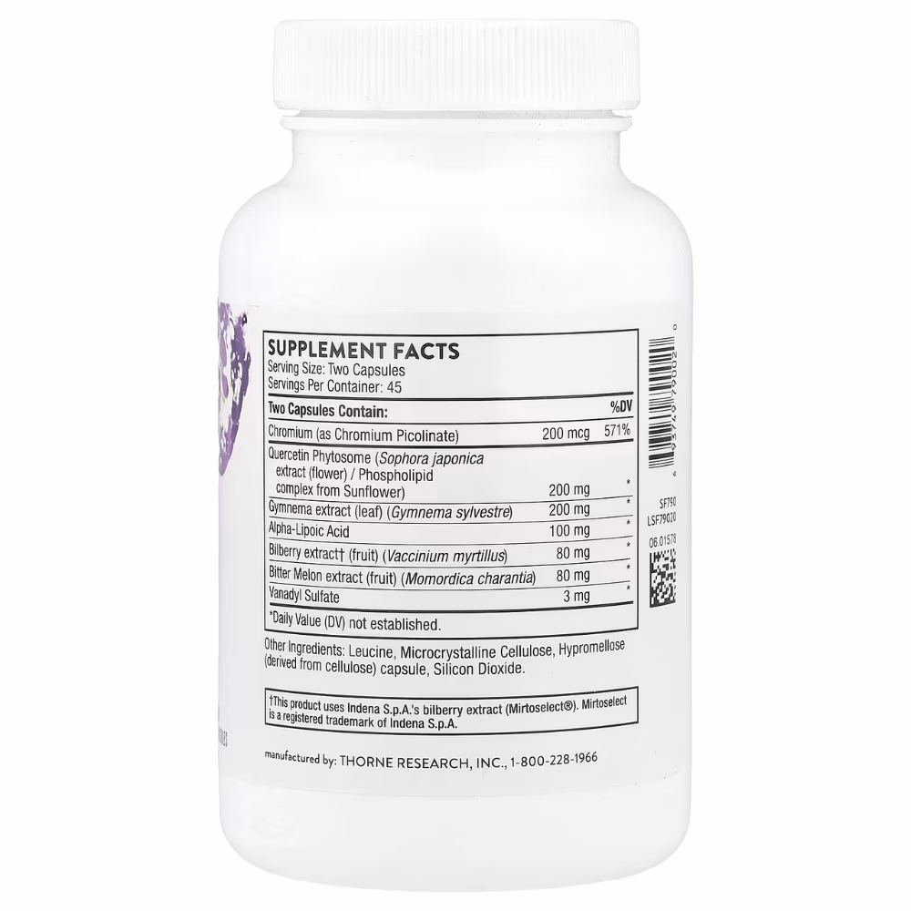 Thorne Diabenil - 90 Capsules 2