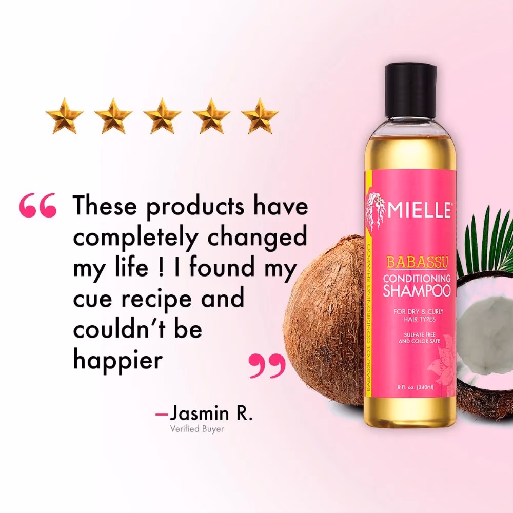 Mielle Babassu Conditioning Sulfate-Free Shampoo 240ml Yellow 4