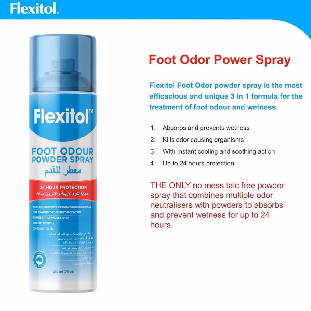 Flexitol Foot Powder Spray 210 ml 2