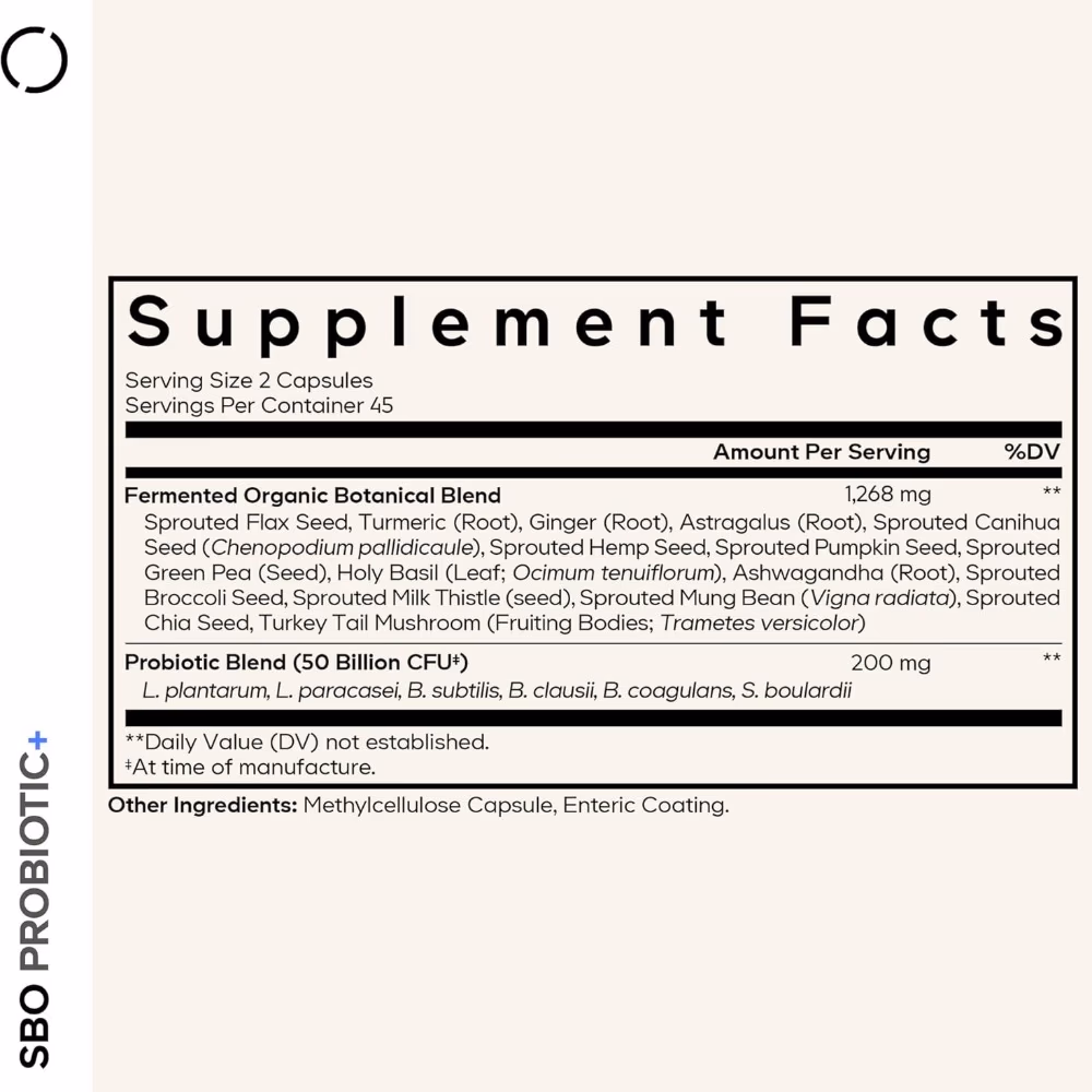 Codeage SBO Probiotic+ Digestion 90 Capsules 2