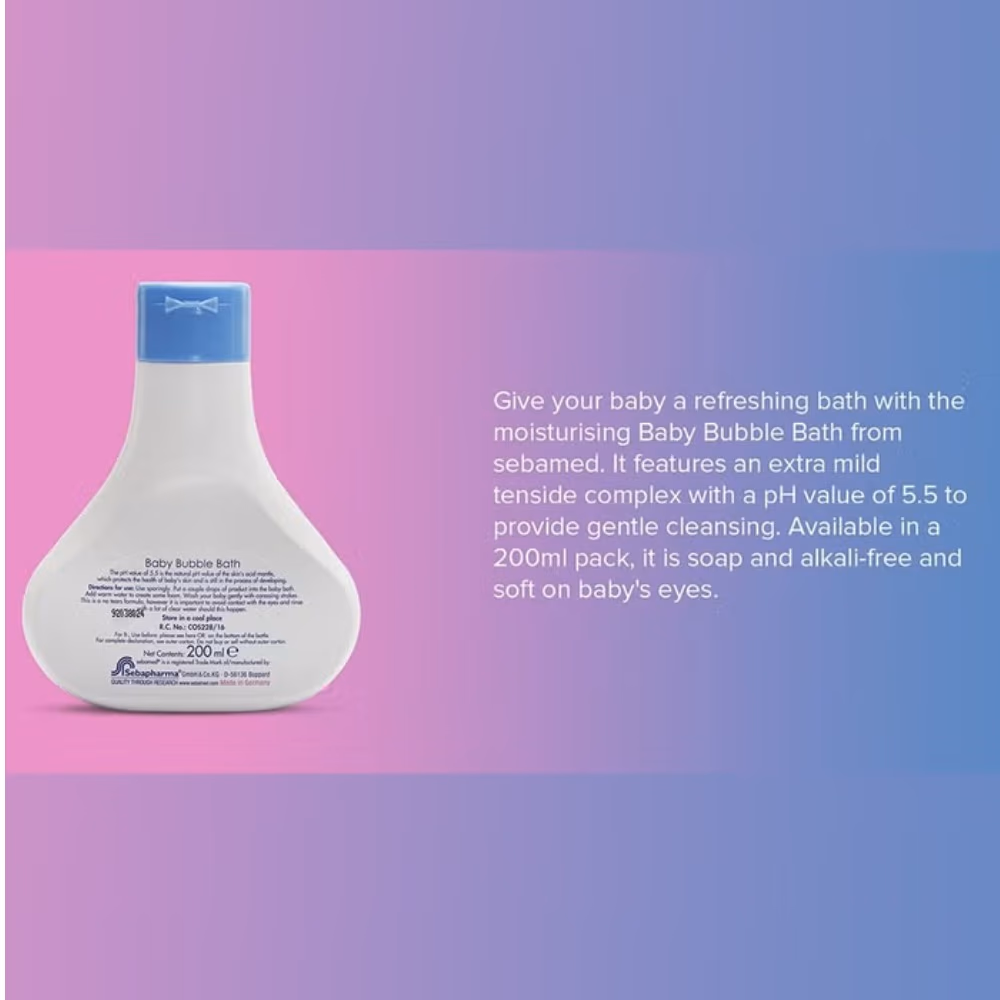Sebamed Baby Bubble Bath 200ml 4