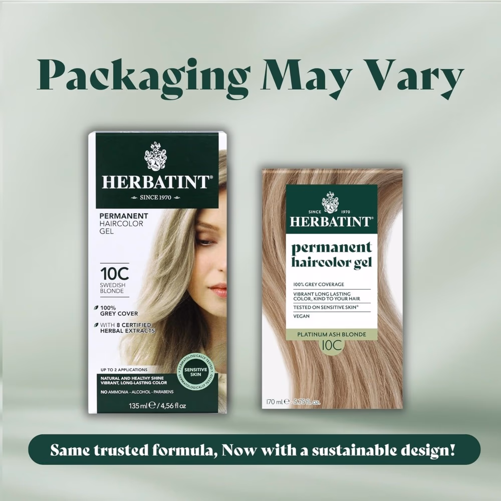 Herbatint Haircolor 10C Swedish Blonde – 150 ml 2