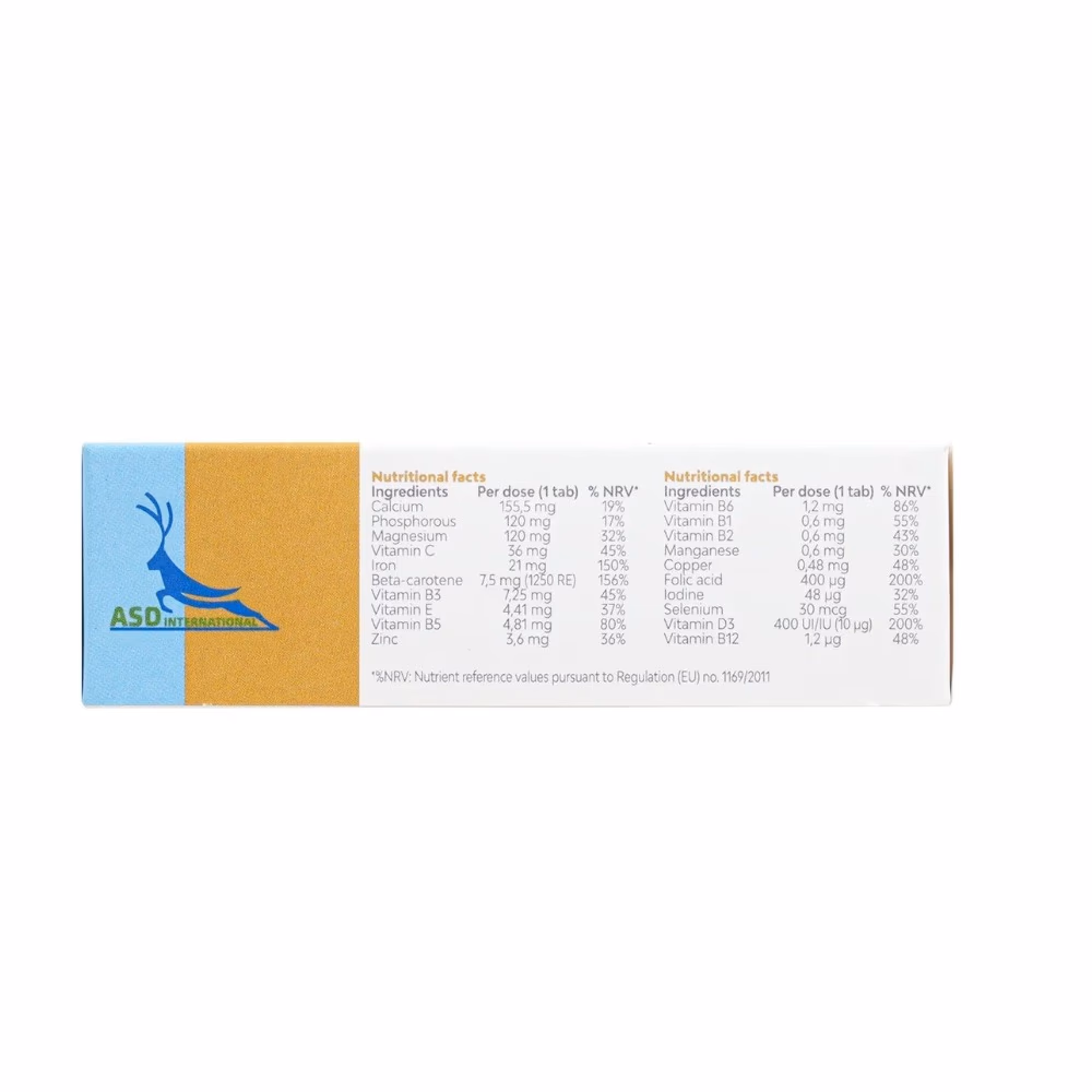 ASD Sustained Vit Multivitamin and Mineral Tablets 30s 2