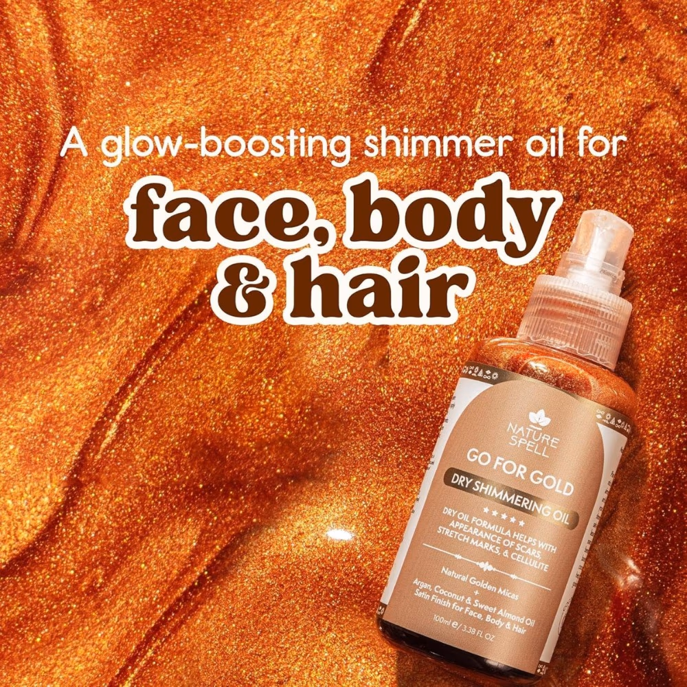 Nature Spell Golden Dry Shimmering Oil 100ml 5