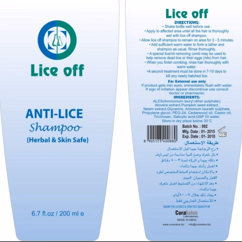 Lice Off Anti-Lice Shampoo 200ml 2
