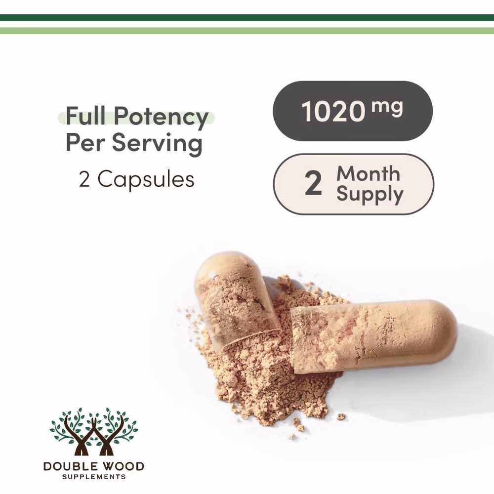 Double Wood Tongkat Ali Complex 1020 mg -120 Capsules  3