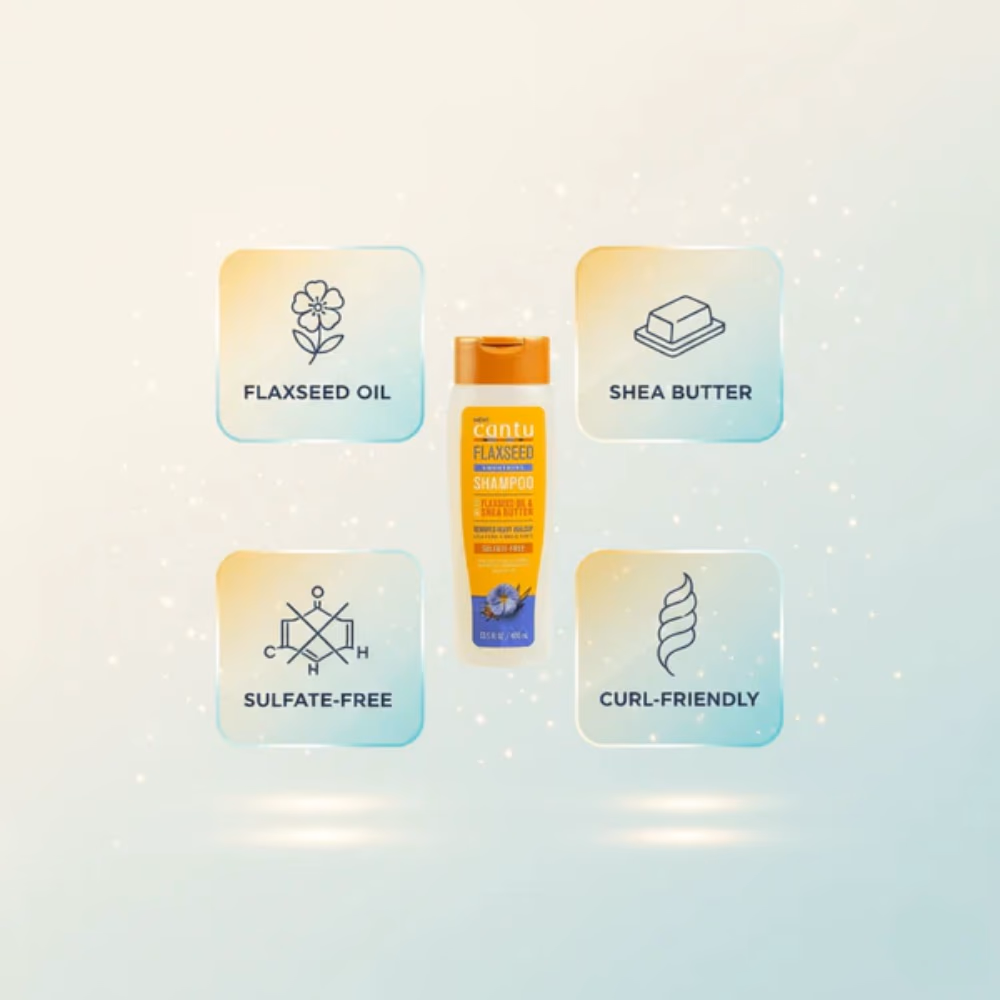 Cantu Flaxseed Smoothing Shampoo 400ml 5