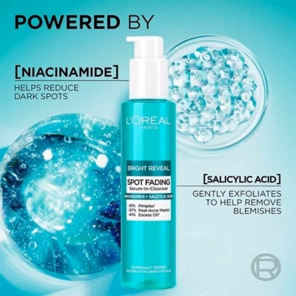 L’Oréal Bright Reveal Spot-Fading Cleanser 150ml 5