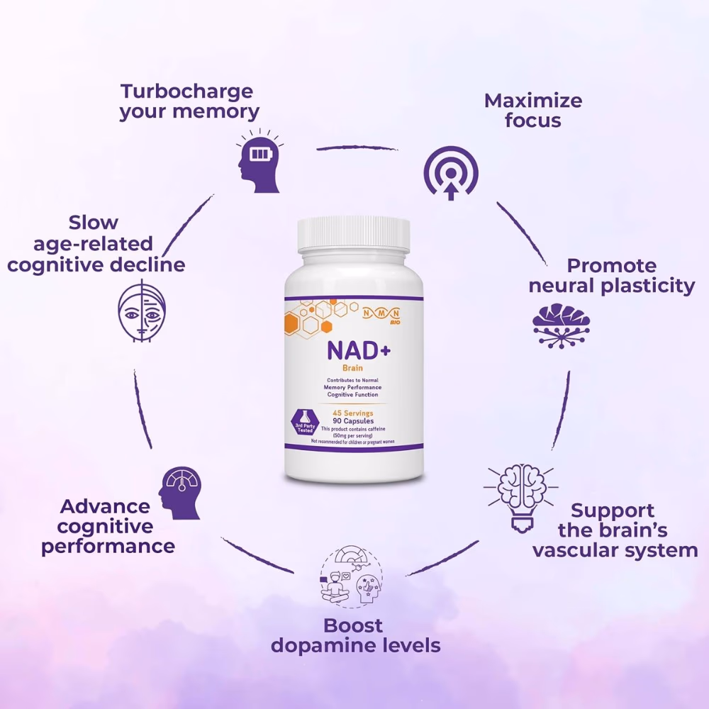 NMN Bio NAD+ Brain 90 Capsules 3