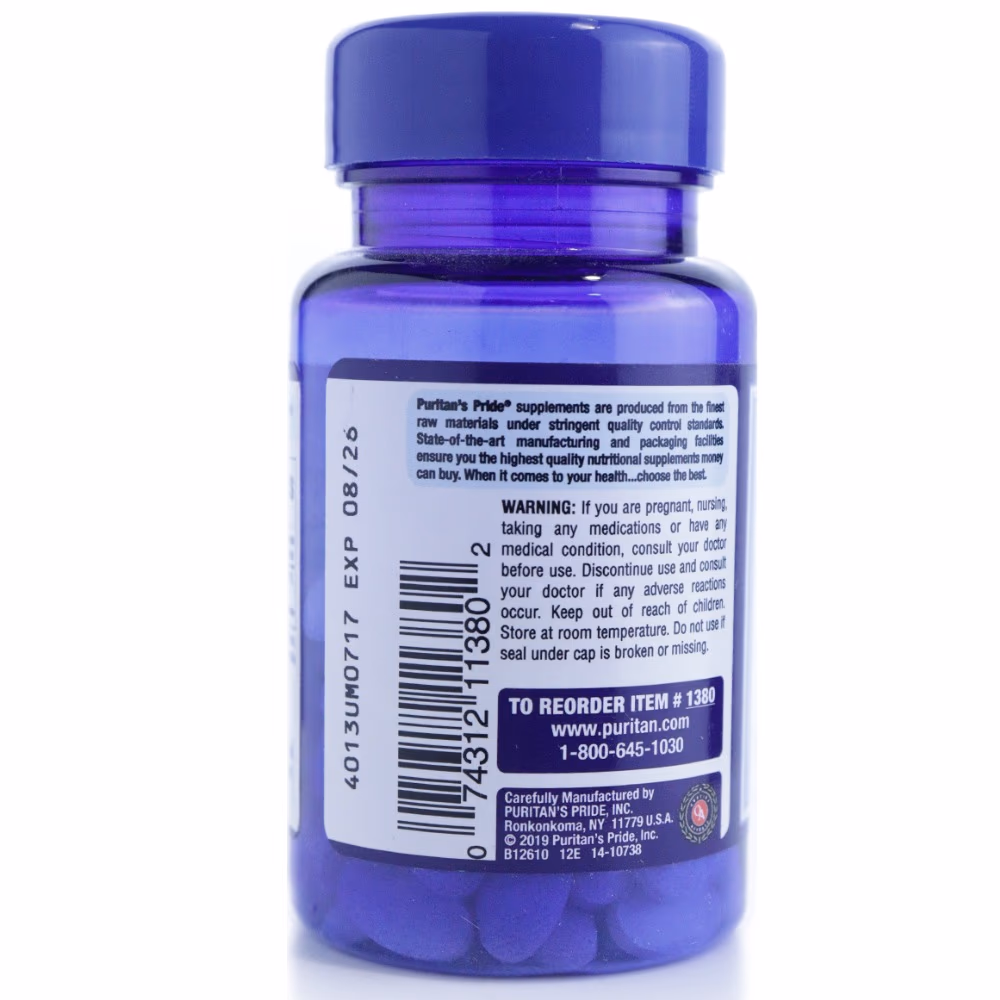 Puritan's Pride Vitamin B12 1000mcg 100 Tablets 2